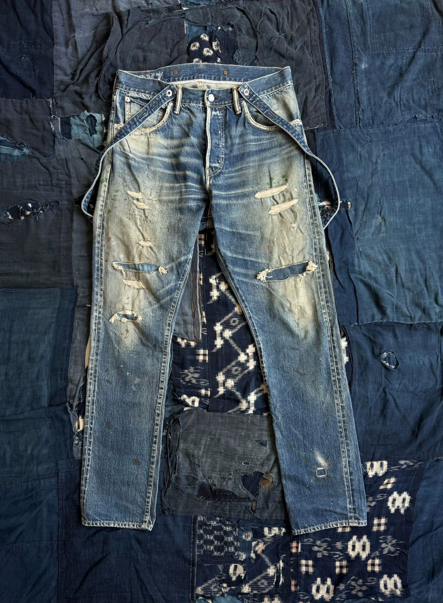 Visvim VISVIM 19AW TRAVAILLER BRACES DRY DENIM-7 Jeans Size 1 Size US 29 - 1 Thumbnail