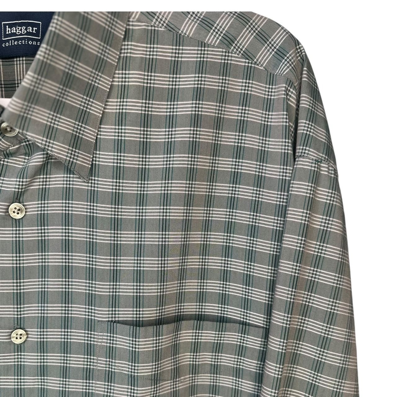 Haggar Haggar Men’s XL Plaid Button-Down Long Sleeve Casual Shirt Size US XL / EU 56 / 4 - 4 Thumbnail