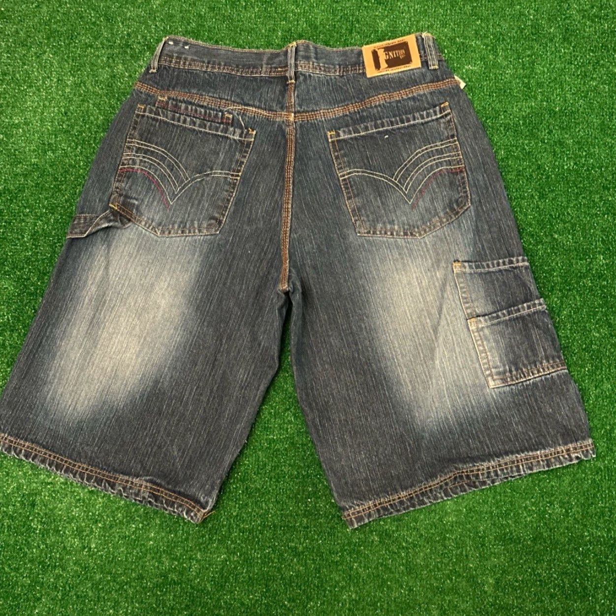 Vintage VINTAGE Ignition JNCO Skater Grunge Hip Hop Jeans Shorts Men SZ 34 Blue Baggy Jorts 34 in Pockets Size US 34 / EU 50 - 4 Thumbnail