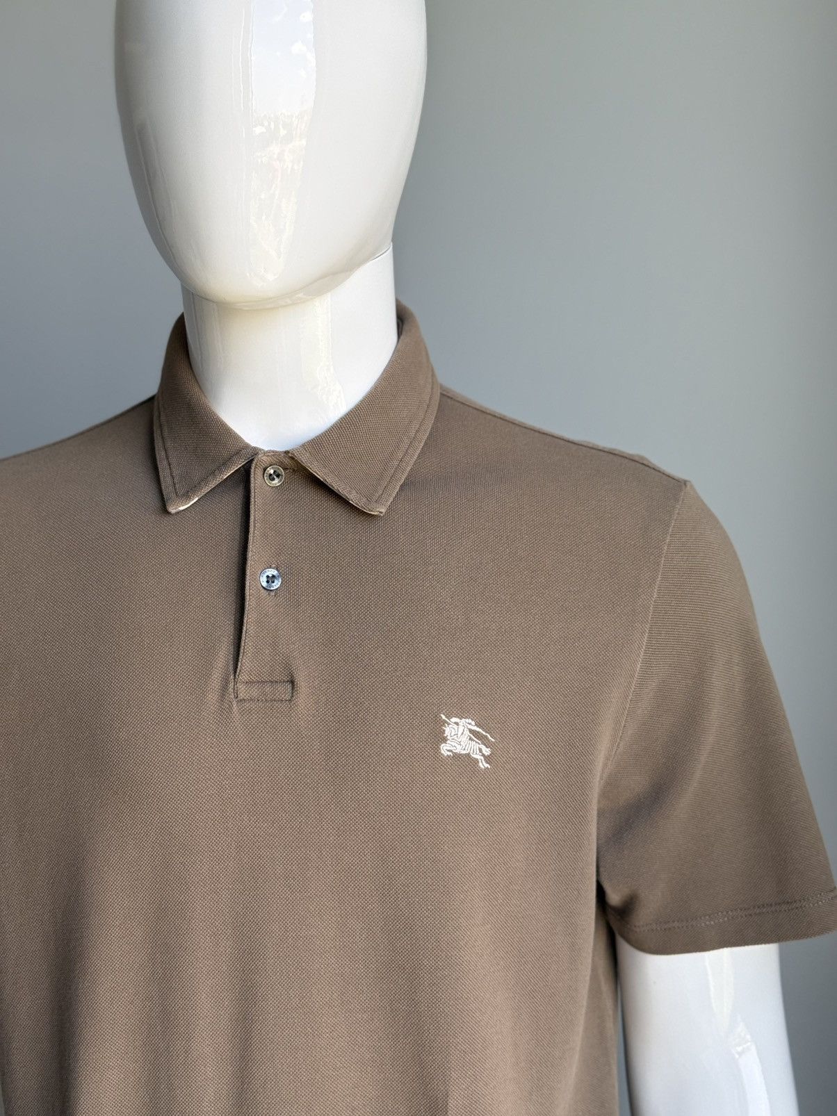 Burberry Burberry Brit Polos tee brown Nowa Check Size US XL / EU 56 / 4 - 2 Thumbnail