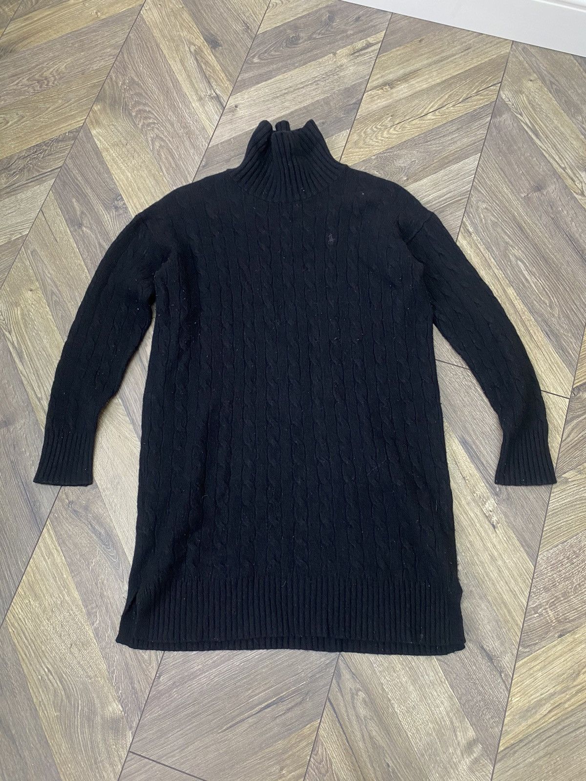 Polo Ralph Lauren × Vintage Vintage Polo Ralph Lauren Wool & Cashmere Cable Knit Dress Size L / US 10 / IT 46 - 5 Thumbnail