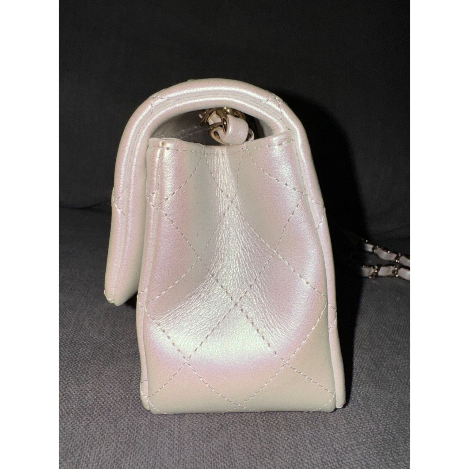 Chanel Chanel White Mini Flap CC Quilted Chain Crossbody Bag Size ONE SIZE - 15 Thumbnail