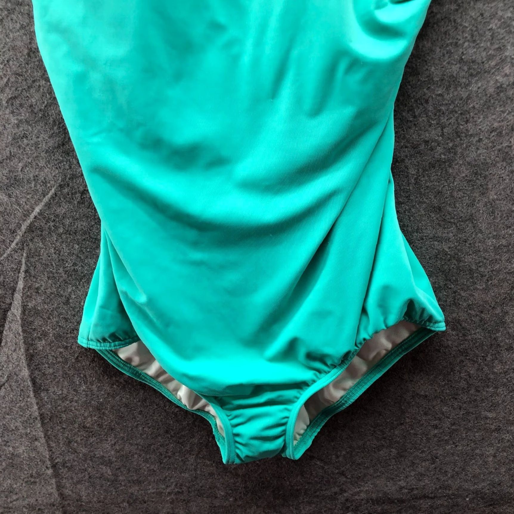 Lands' End Lands' End One Piece Swimsuit Teal Padded Square Neck Womens 8 Size ONE SIZE - 4 Thumbnail