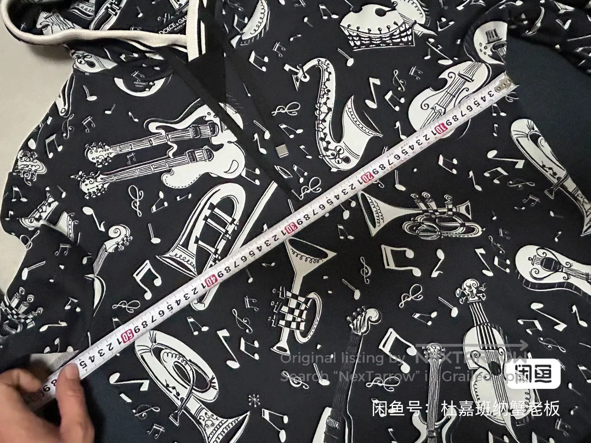 Dolce & Gabbana Dolce & Gabbana Music Print Hoodie. Size US M / EU 48-50 / 2 - 5 Thumbnail