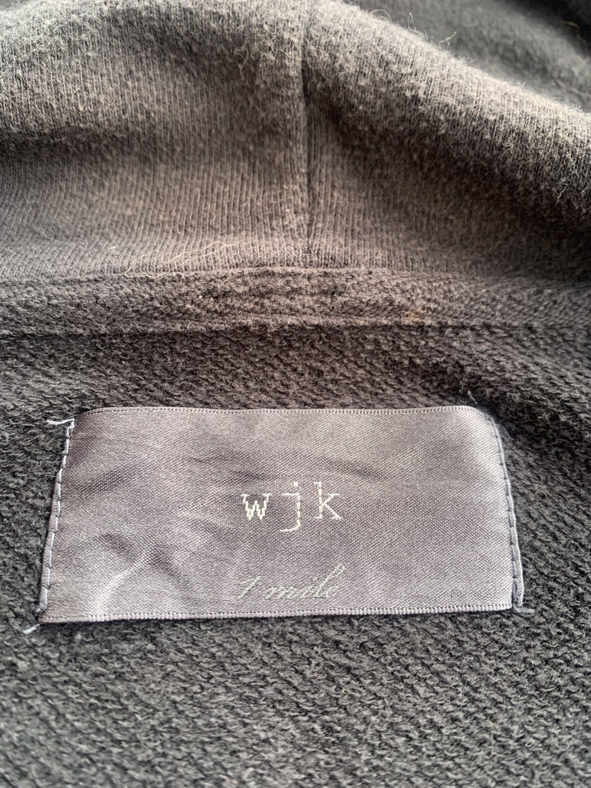 wjk WJK Japanese Sunfaded Distressed Black Jacket Hoodie Size M / US 6-8 / IT 42-44 - 6 Thumbnail