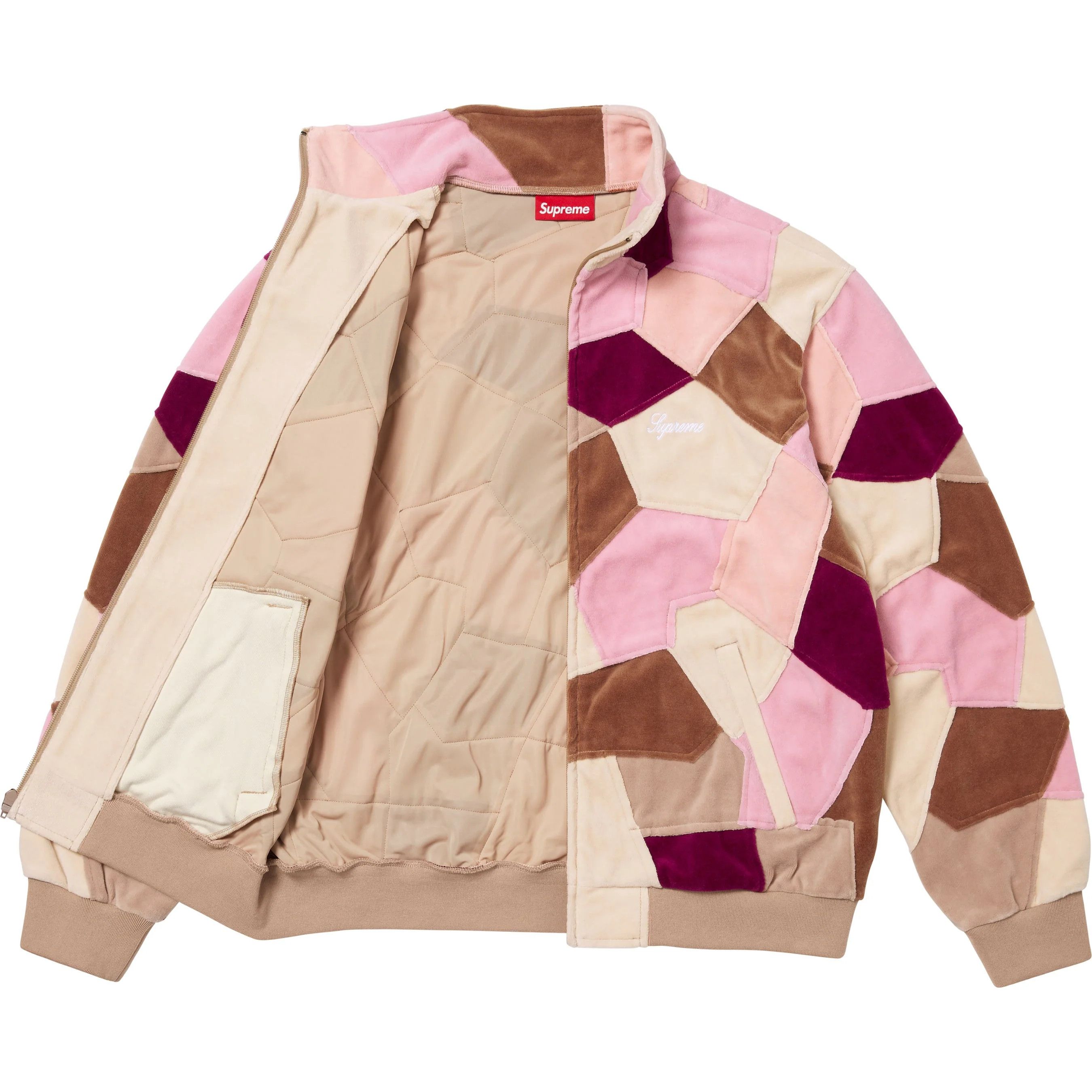 Supreme Supreme Patchwork Velour Track Jacket Size US M / EU 48-50 / 2 - 2 Thumbnail