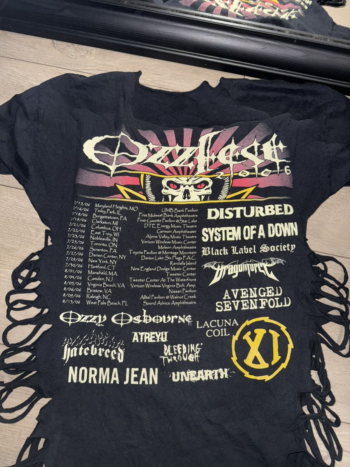 Band Tees × Vintage Rare Vintage / Y2K 2006 Ozzfest Fest Chopped Shirt Size M / US 6-8 / IT 42-44 - 5 Thumbnail