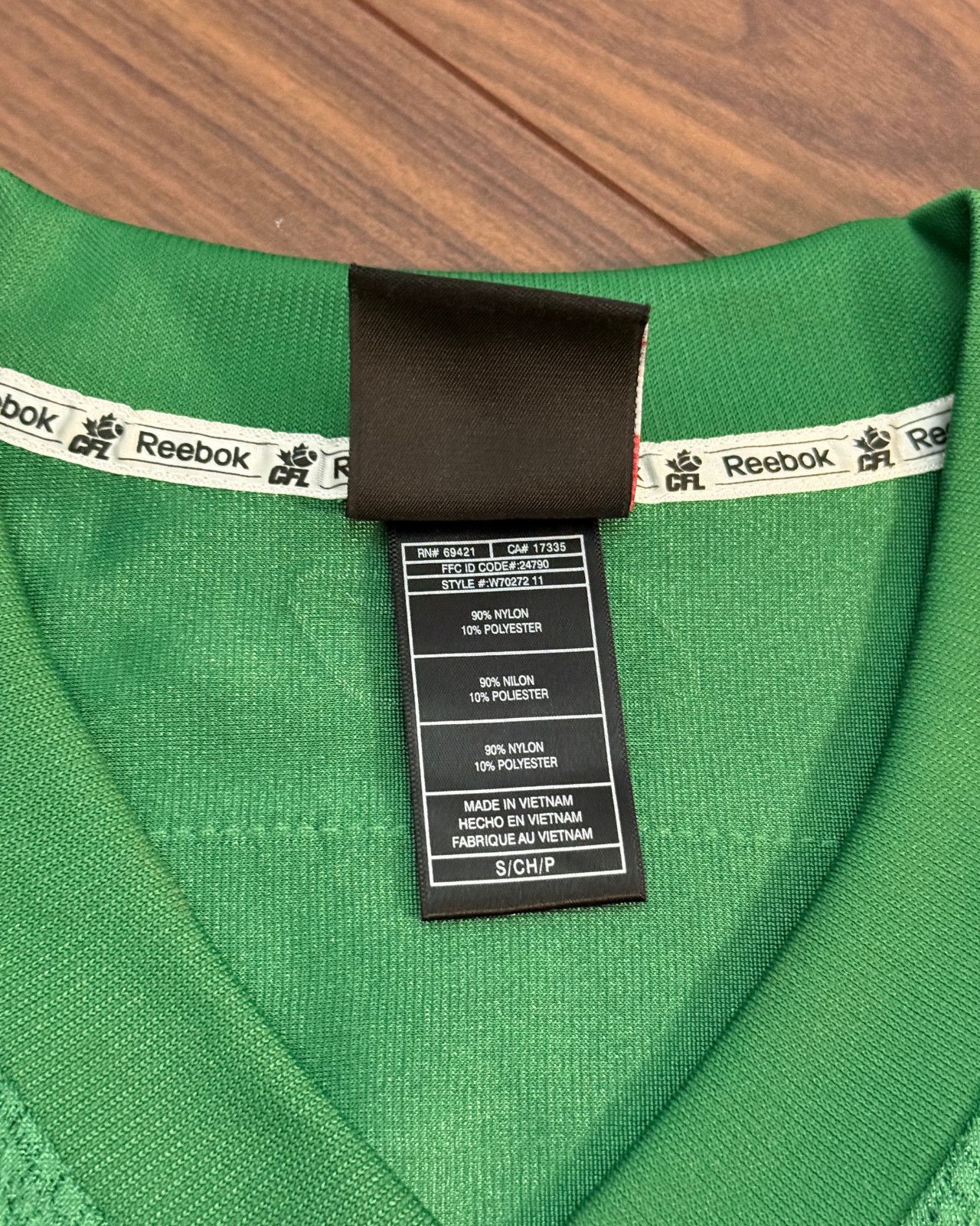 Reebok 2011 Reebok Saskatchewan Rough Riders CFL Blank Jersey Small Size US S / EU 44-46 / 1 - 9 Thumbnail