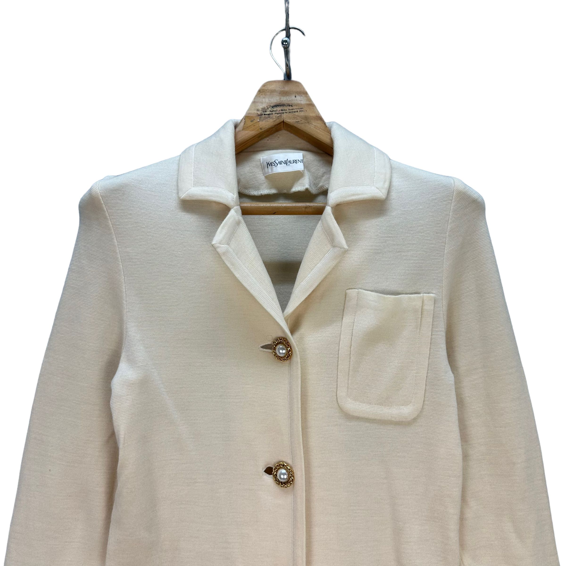 Yves Saint Laurent YVES SAINT LAURENT LONG COAT JACKET #8533-013 Size M / US 6-8 / IT 42-44 - 2 Thumbnail