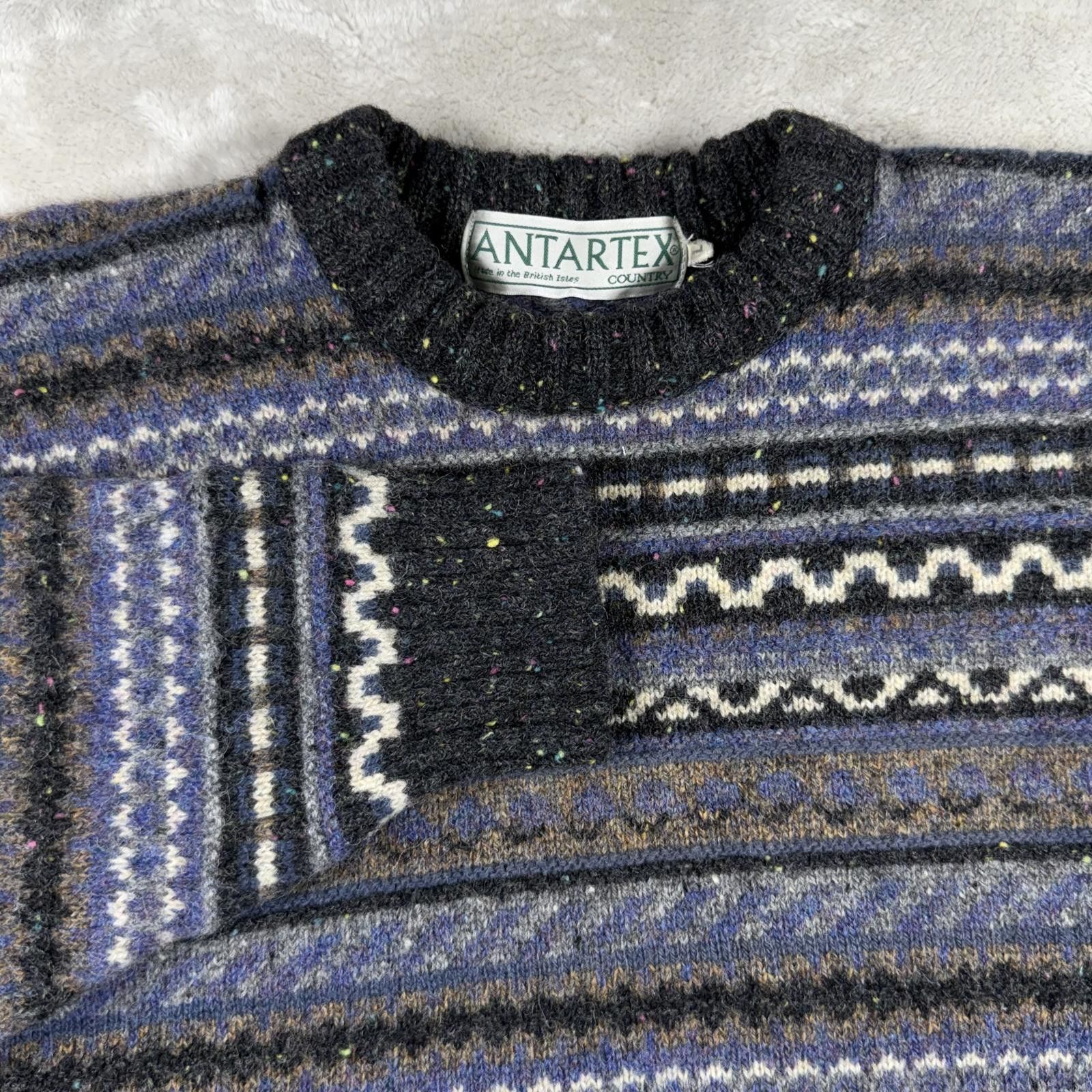Other Antartex Sweater Men's L Vintage Pure Wool Great Britain Size US L / EU 52-54 / 3 - 1 Thumbnail