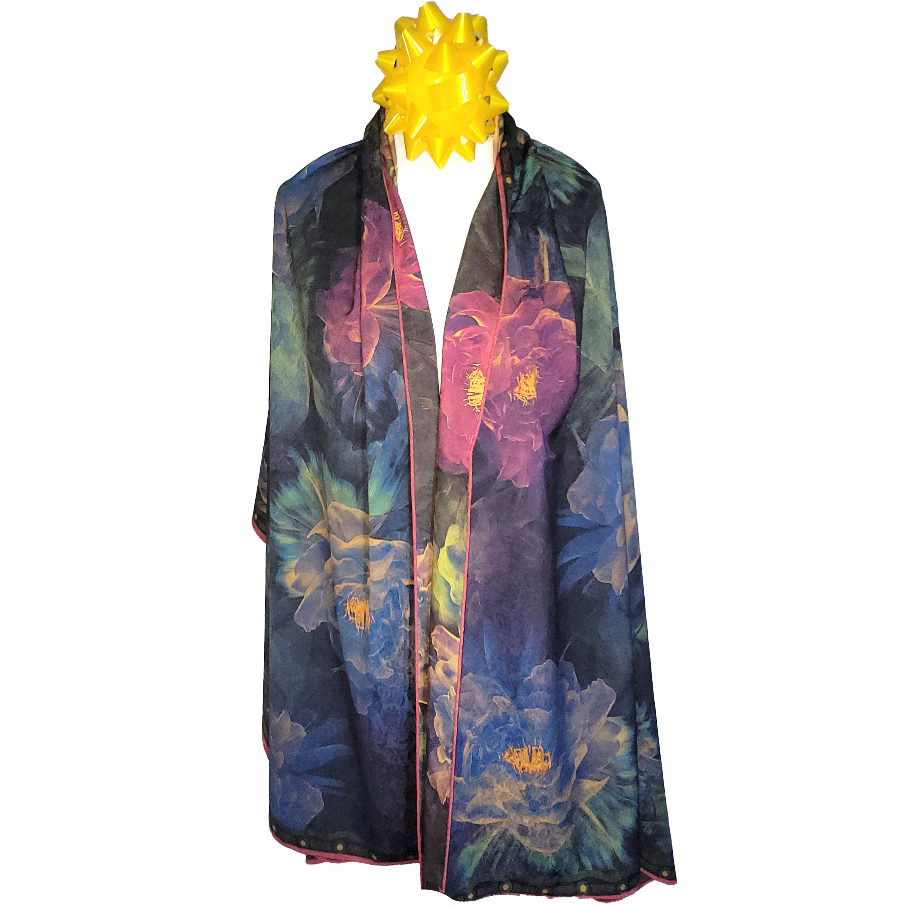 Other NWT Double-Sided Silk Scarf 27"x70" Long Rectangle Wrap 3334 Size ONE SIZE - 7 Thumbnail