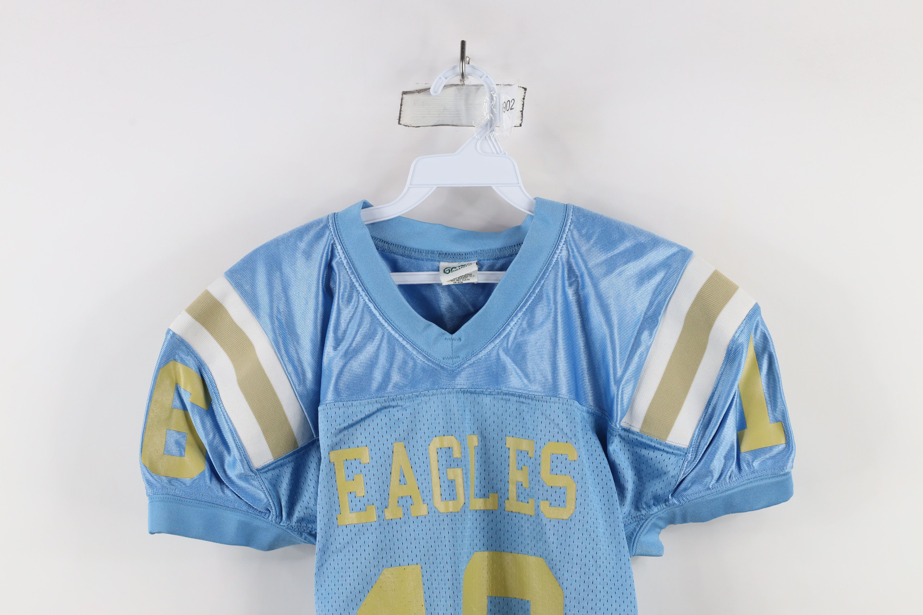 Vintage Vintage 90s Streetwear Striped Mesh Eagles Football Jersey Size US M / EU 48-50 / 2 - 2 Thumbnail