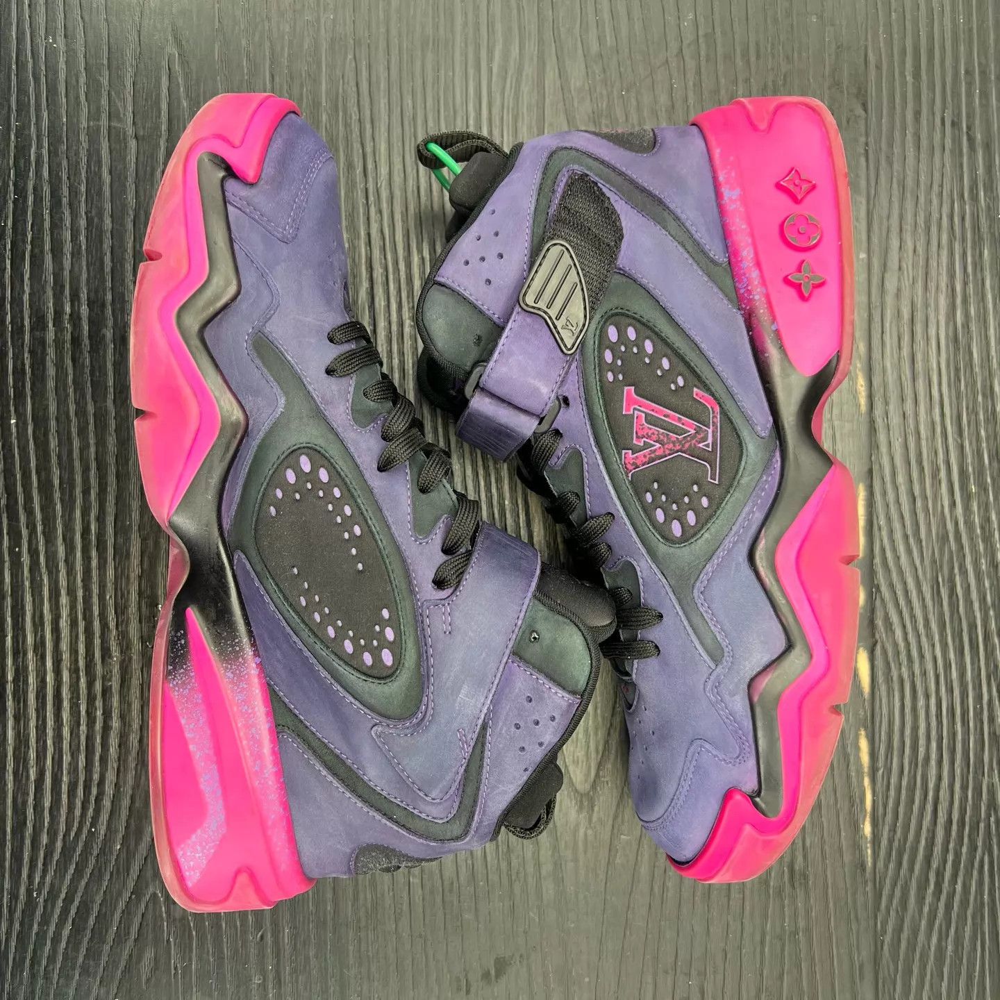 Louis Vuitton LV Trainer2 Blue Purple 7.5 (41.5) New Size US 8.5 / EU 41-42 - 3 Thumbnail