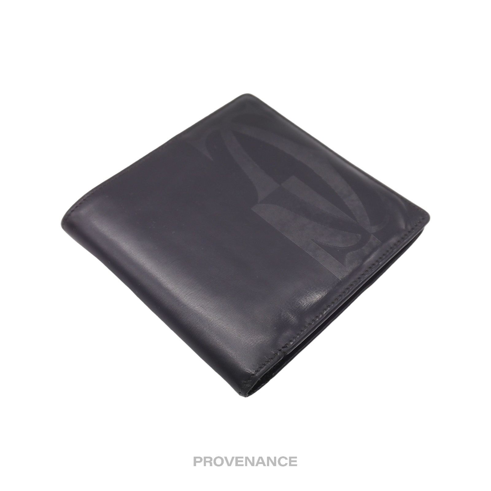 Cartier 🔴 Cartier Logo Bifold Wallet - Black Leather Size ONE SIZE - 3 Thumbnail