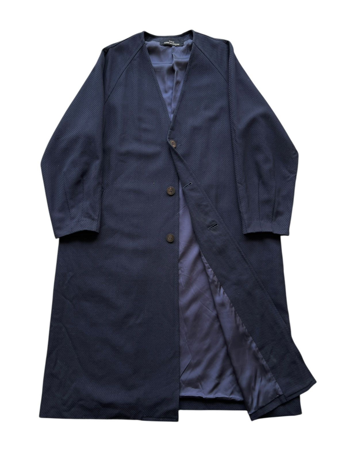 Comme des Garcons Vintage Tricot Comme Des Garcons Less Colar Coat Size US M / EU 48-50 / 2 - 7 Thumbnail