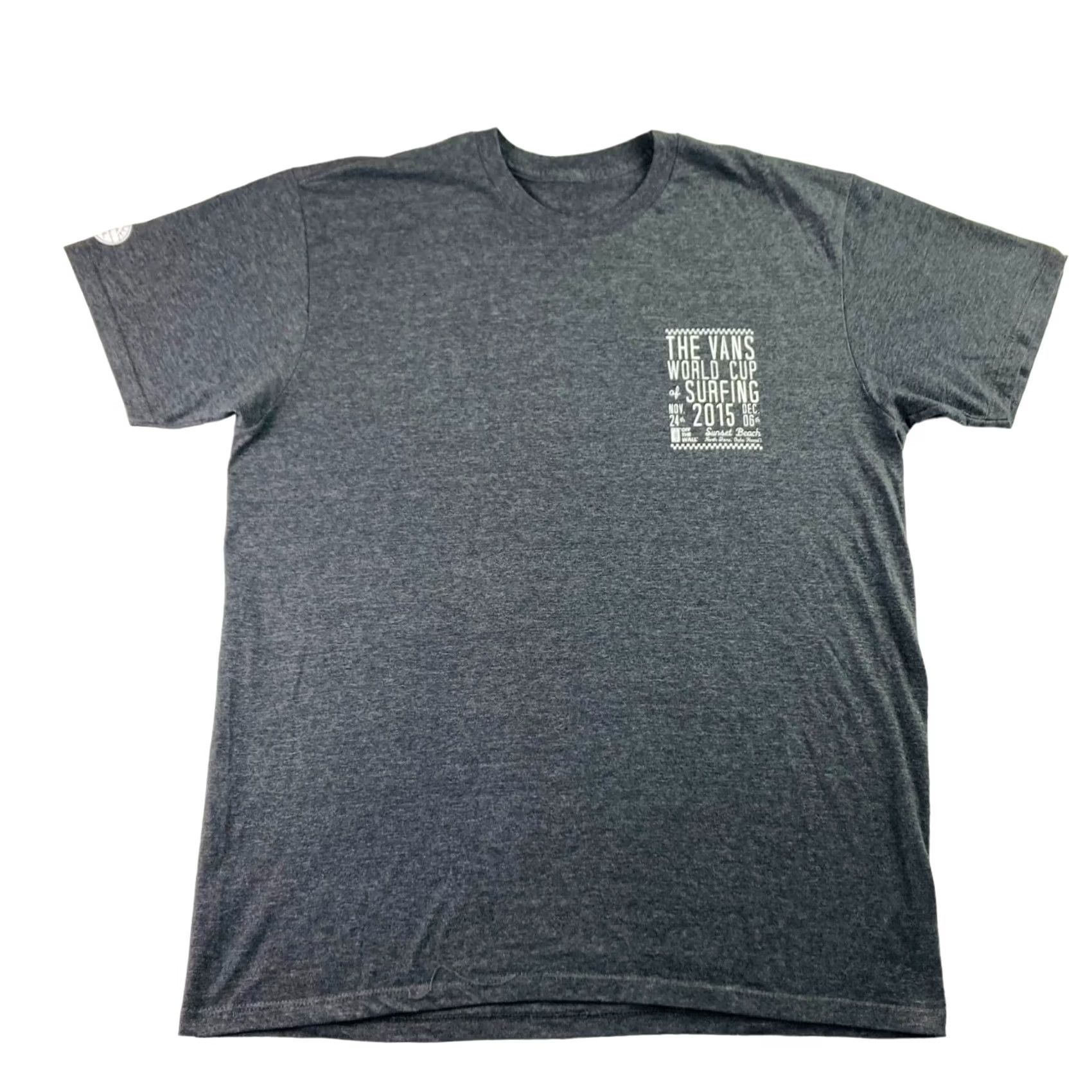 Vans VANS Graphic Logo T-Shirt Mens Short Sleeve Gray Large Regular Fit Cotton Polyester Pullover Crew Neck Used Condition Size US L / EU 52-54 / 3 - 3 Thumbnail