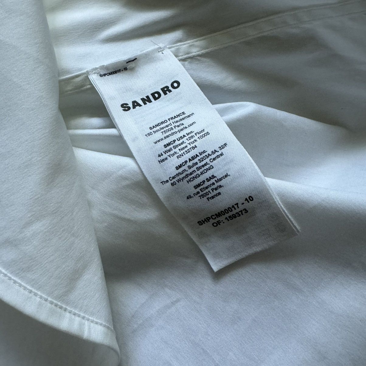 Sandro SANDRO Pleated Shirt Mens Button Up Size US M / EU 48-50 / 2 - 11 Thumbnail