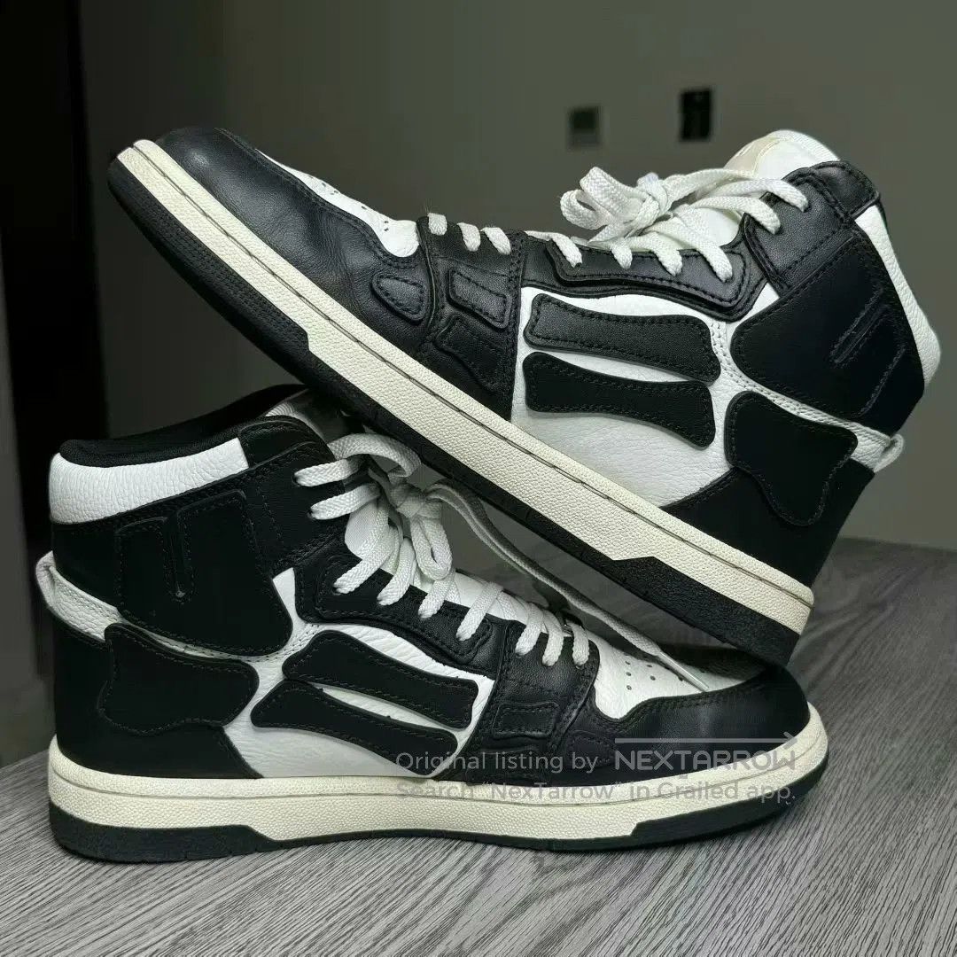 Amiri amiri black and white high-top sneakers. Size US 9 / EU 42 - 4 Thumbnail