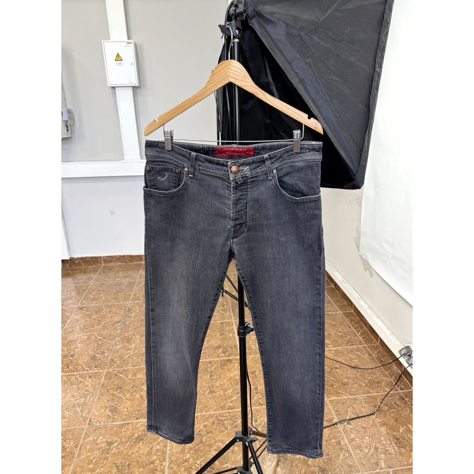 Jacob Cohen Jacob Cohen Luxury Denim Tailored Jeans 688 Made in Italy Size 35 Black Mens Size US 35 - 3 Thumbnail