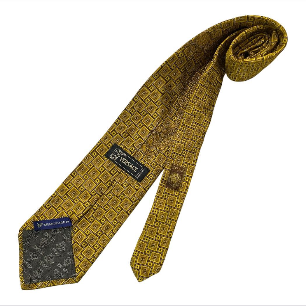 Giorgio Armani × MCM × Versace Combo 4pcs Vintage Men’s Ties Size ONE SIZE - 4 Thumbnail