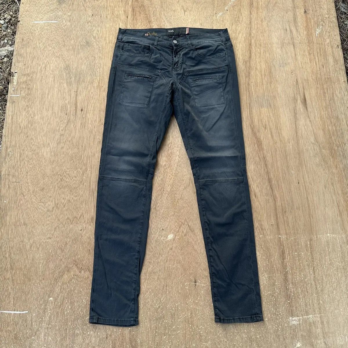 StraightFaded NOTIFY TROUSERS FADED VINTAGE DOUBLE KNEE FADED PANTS W32 Size US 32 / EU 48 - 1 Thumbnail
