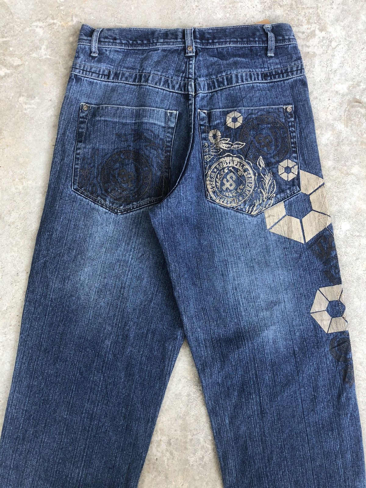 Southpole Vintage Southpole Embroidered Jeans Distressed Jeans Size US 32 / EU 48 - 8 Thumbnail