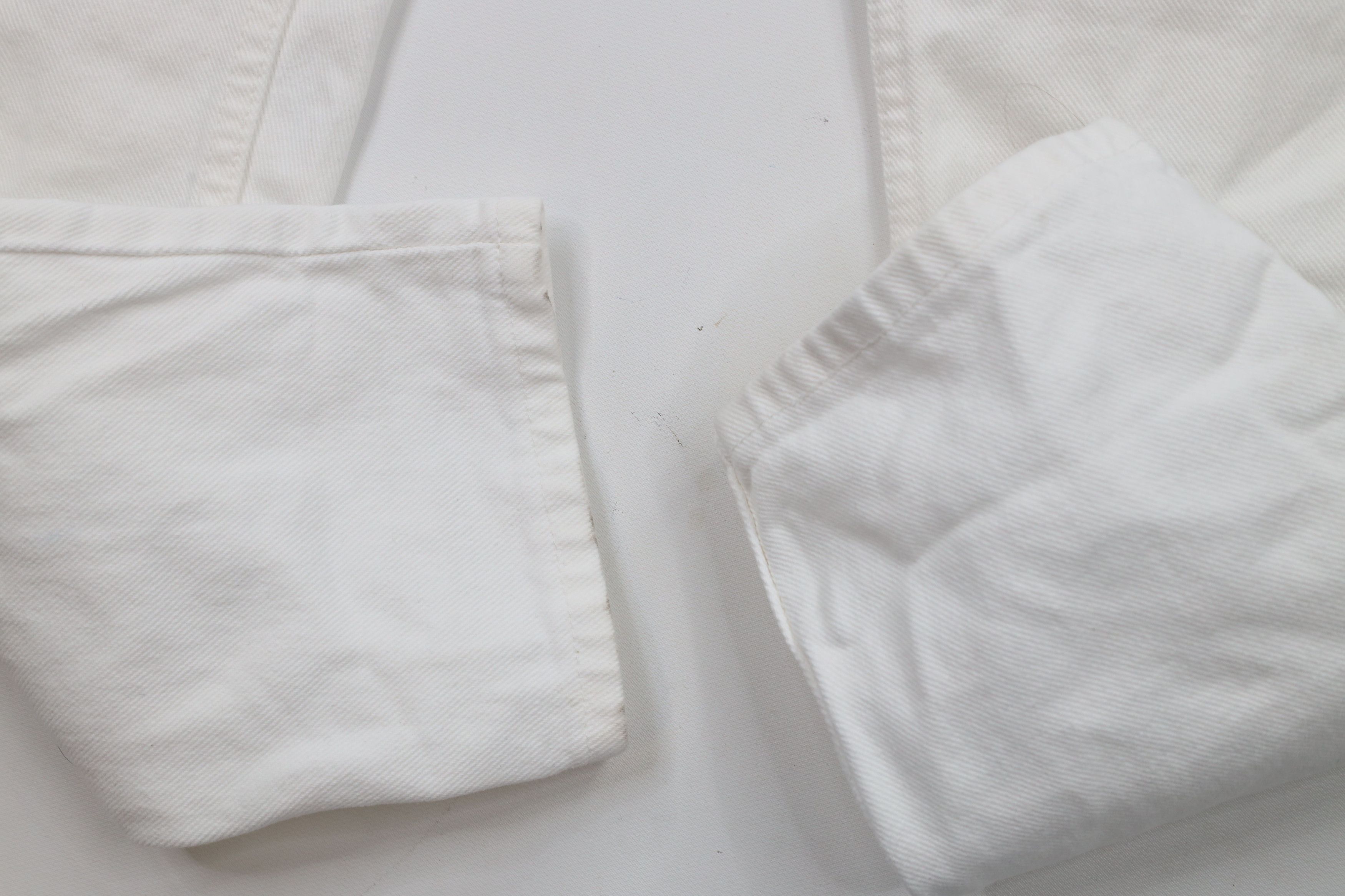 Levi's × Vintage Vintage 90s Levis 550 Fit Tapered Leg Denim Jeans White USA Size 28" / US 6 / IT 42 - 6 Thumbnail