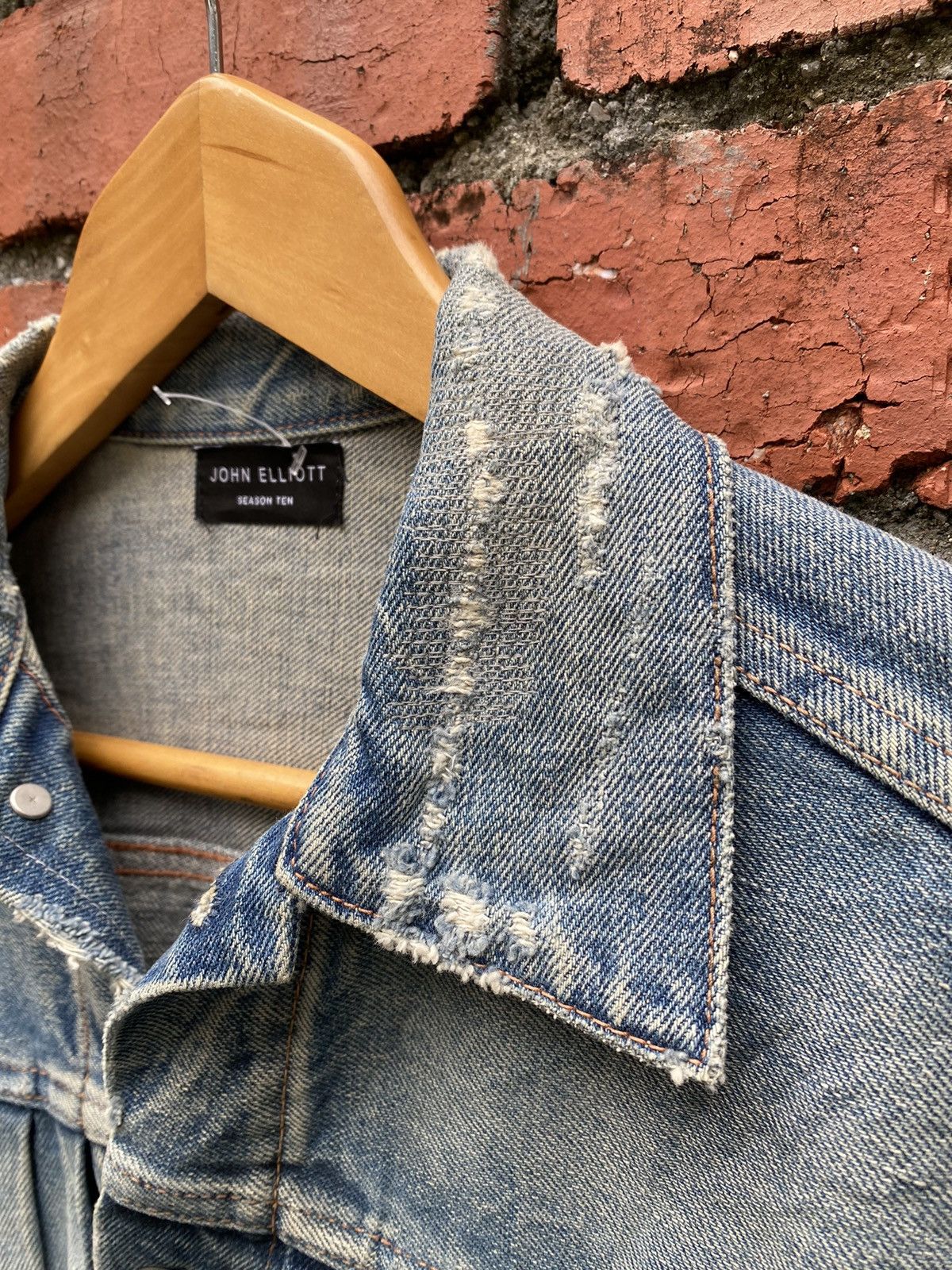 John Elliott Blue Thumper Denime Jacket Season ten