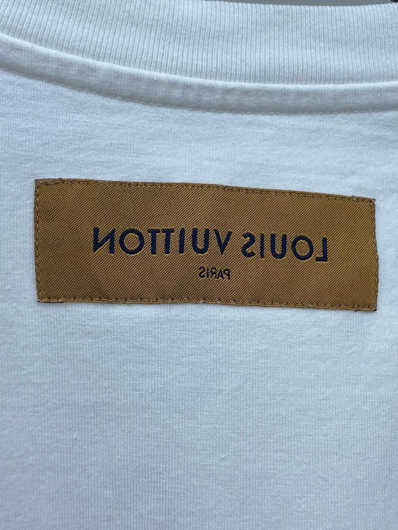 Louis Vuitton Louis Vuitton White monogrammed graffiti short sleeve T-shi Size US M / EU 48-50 / 2 - 3 Thumbnail