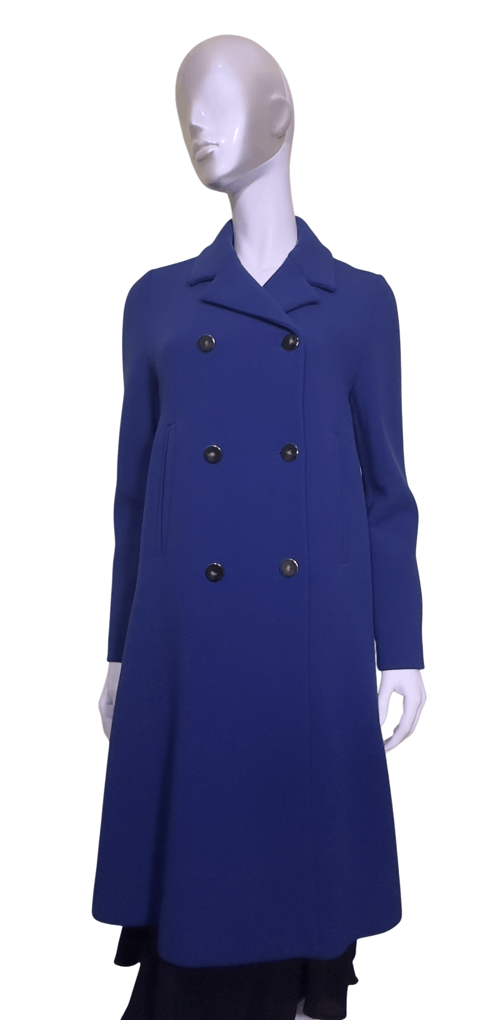 Vanessa Seward Blue Wool Coat Size S / US 4 / IT 40 - 1 Thumbnail