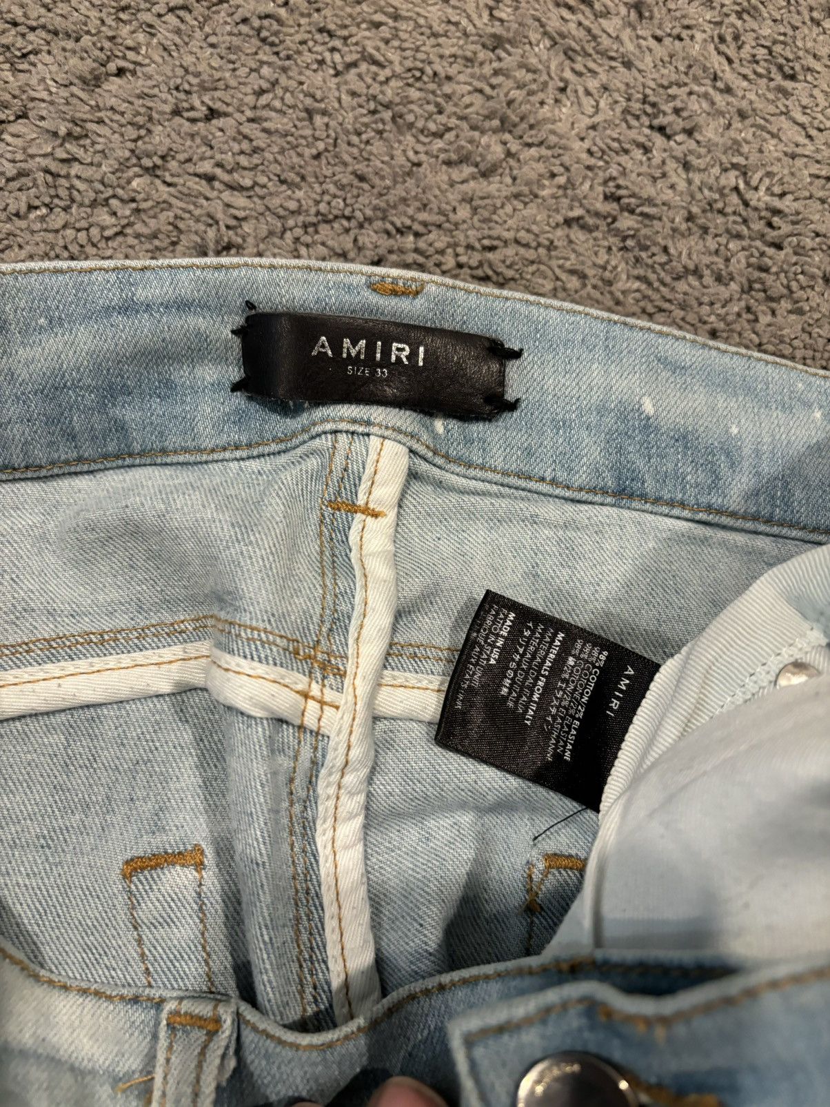 Amiri Amiri Bleached Denim jeans Size US 33 - 3 Thumbnail