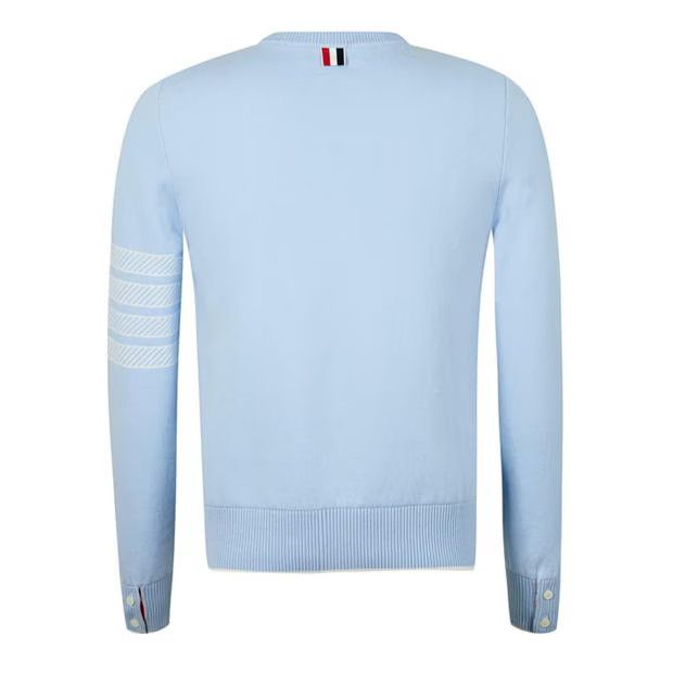 Thom Browne o1g2r1mq0724 Crew Neck Sweaters in Light Blue Size US L / EU 52-54 / 3 - 2 Thumbnail