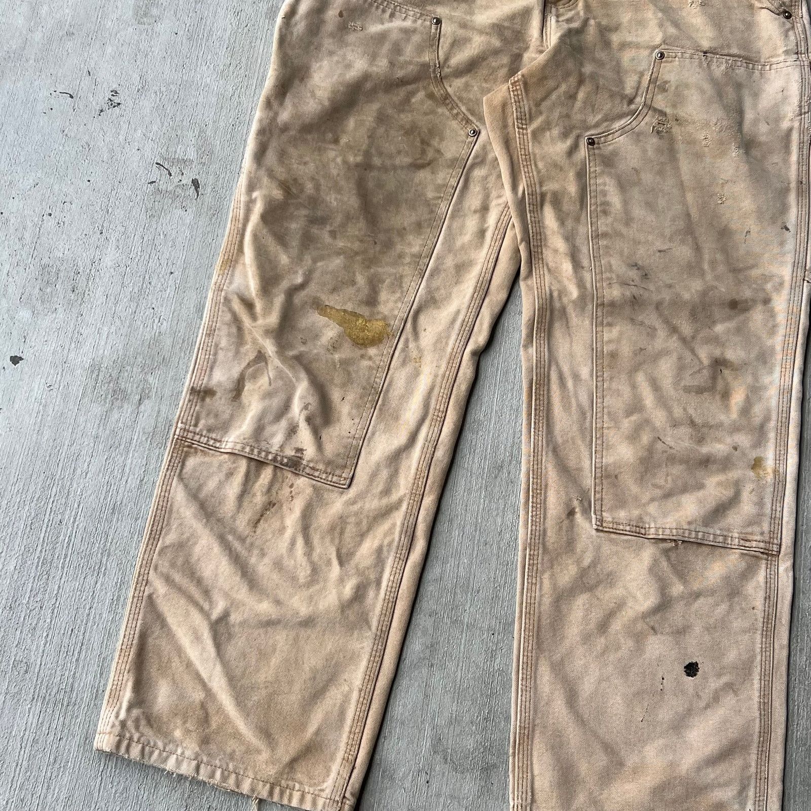 Carhartt × Vintage Carhartt brown double knee work wear carpenter pants Size US 32 / EU 48 - 3 Thumbnail