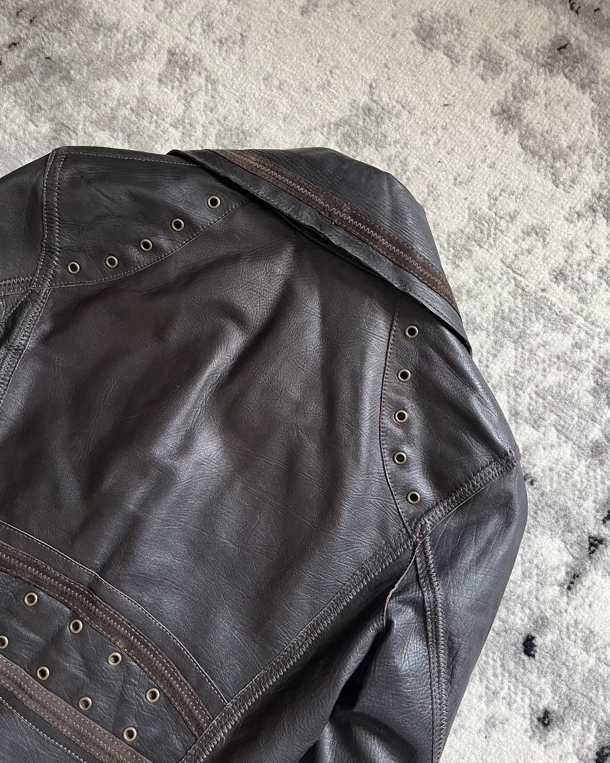 Just Cavalli × Vintage AW05 Just Cavalli Whiskey Rebellion Leather Jacket Size US S / EU 44-46 / 1 - 7 Thumbnail