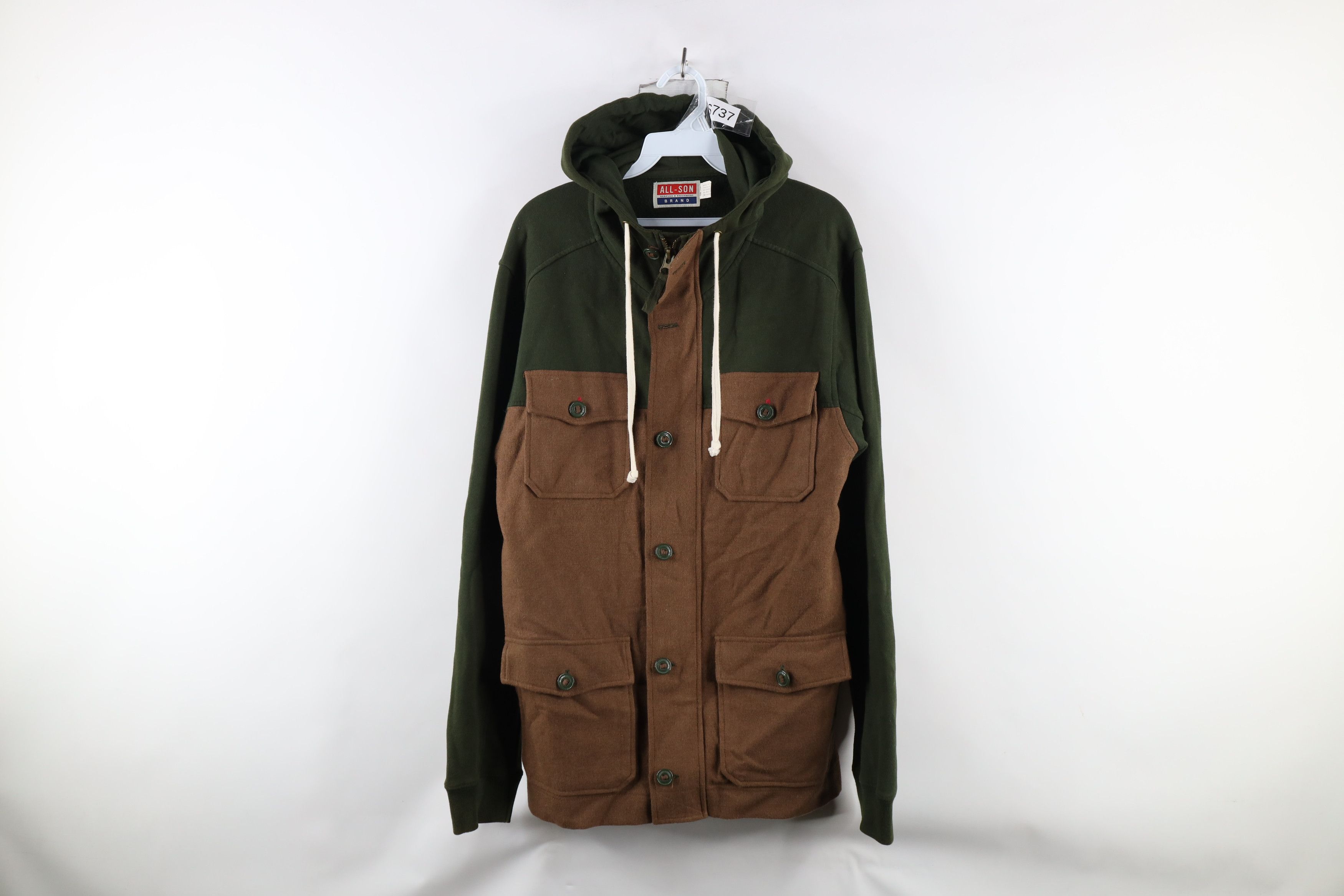 Vintage Vintage Streetwear Wool Blend Full Zip Hooded Parka Jacket Size US M / EU 48-50 / 2 - 1 Thumbnail