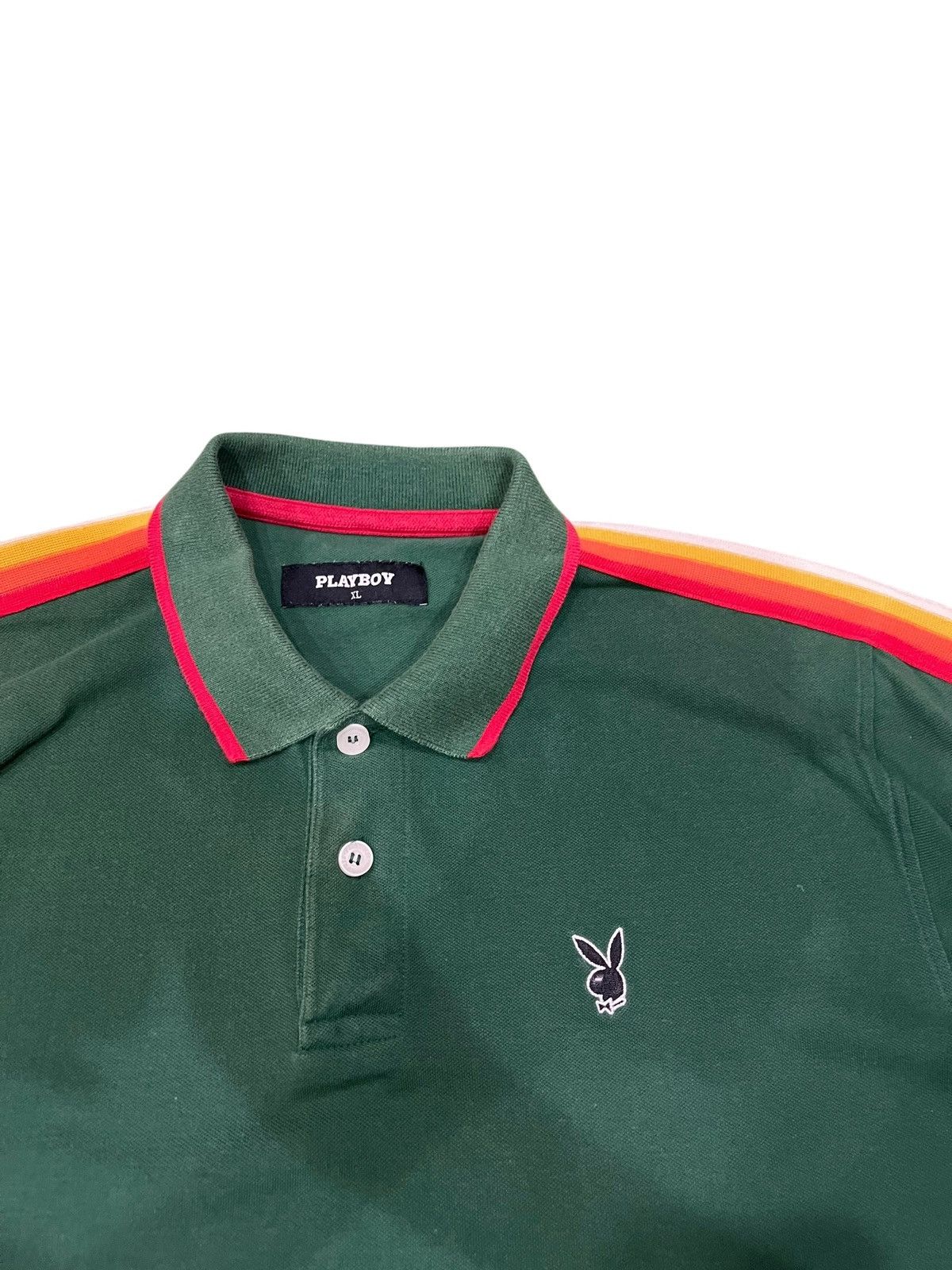 Number (N)ine × Playboy Playboy Rasta Tape Polo Tee Size US L / EU 52-54 / 3 - 2 Thumbnail