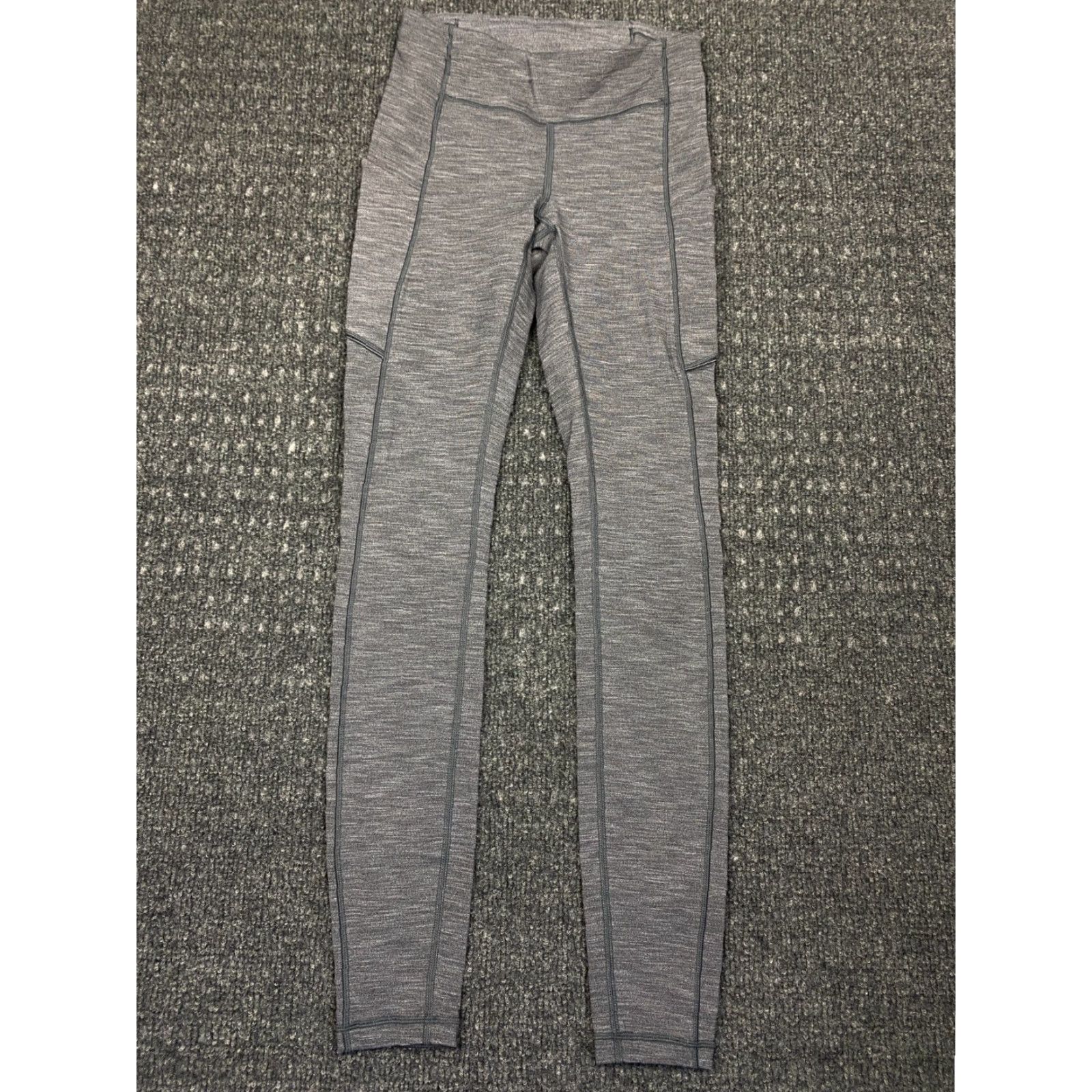 Lululemon Lululemon Speed Up Legging Yoga Pants Size 2 Heathered Gray Athleisure Womens Skinny Compression Size 26" / US 2 / IT 38 - 2 Thumbnail