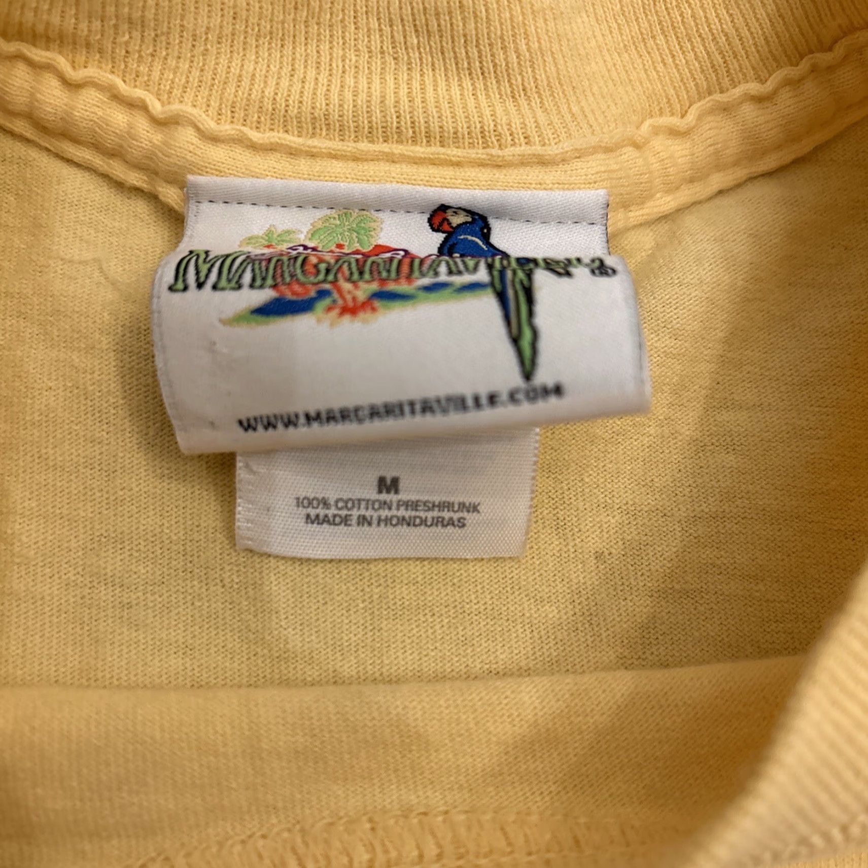 Vintage Margaritaville Shirt Mens Medium Yellow Jimmy Buffett Myrtle Beach Crew Neck Short Sleeve Size US M / EU 48-50 / 2 - 4 Thumbnail