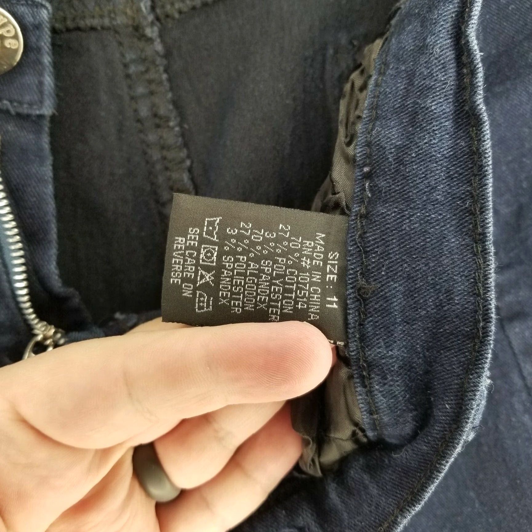 Vintage Hype Womens Jeans Jeggings Blue Size 11, Regular, Womens, 11, Blue Jean Jeggings Size 32" / US 10 / IT 46 - 3 Thumbnail