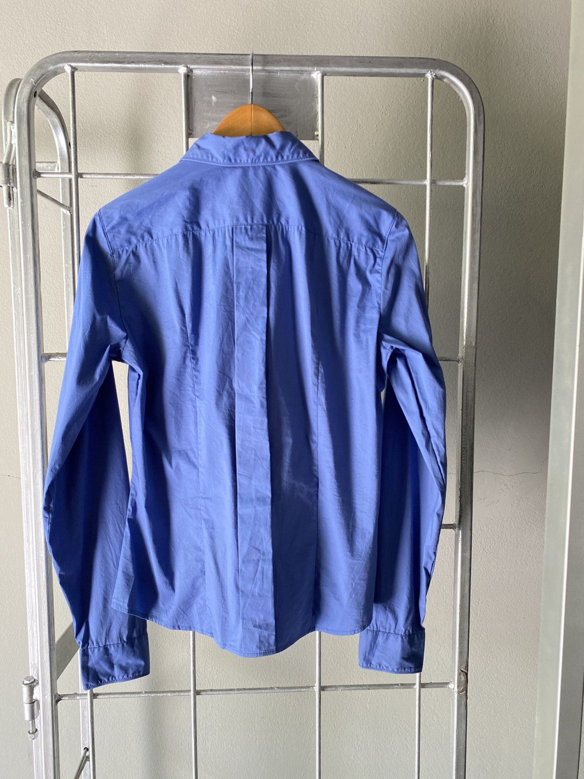 Max Mara MaxMara Light Blue Long-Sleeve Formal Shirt Size ONE SIZE - 2 Thumbnail