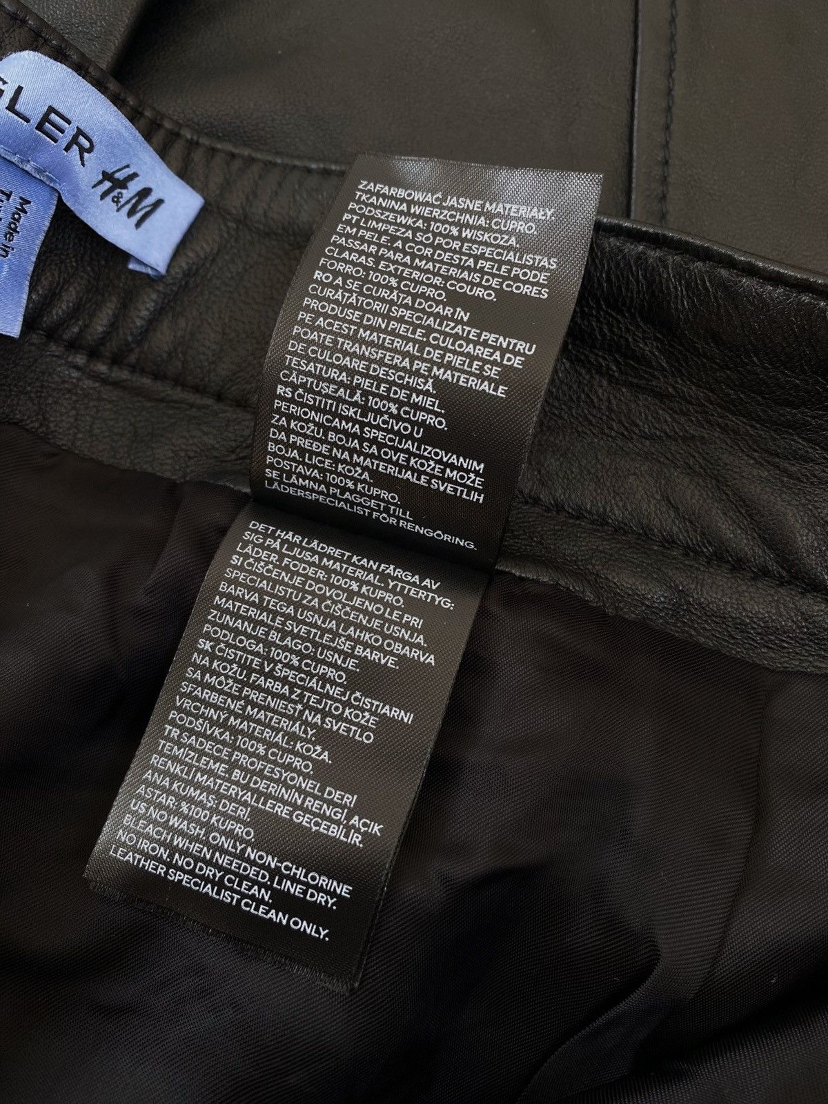 Mugler Mugler x H&M Leather Pants Size US 34 / EU 50 - 21 Thumbnail