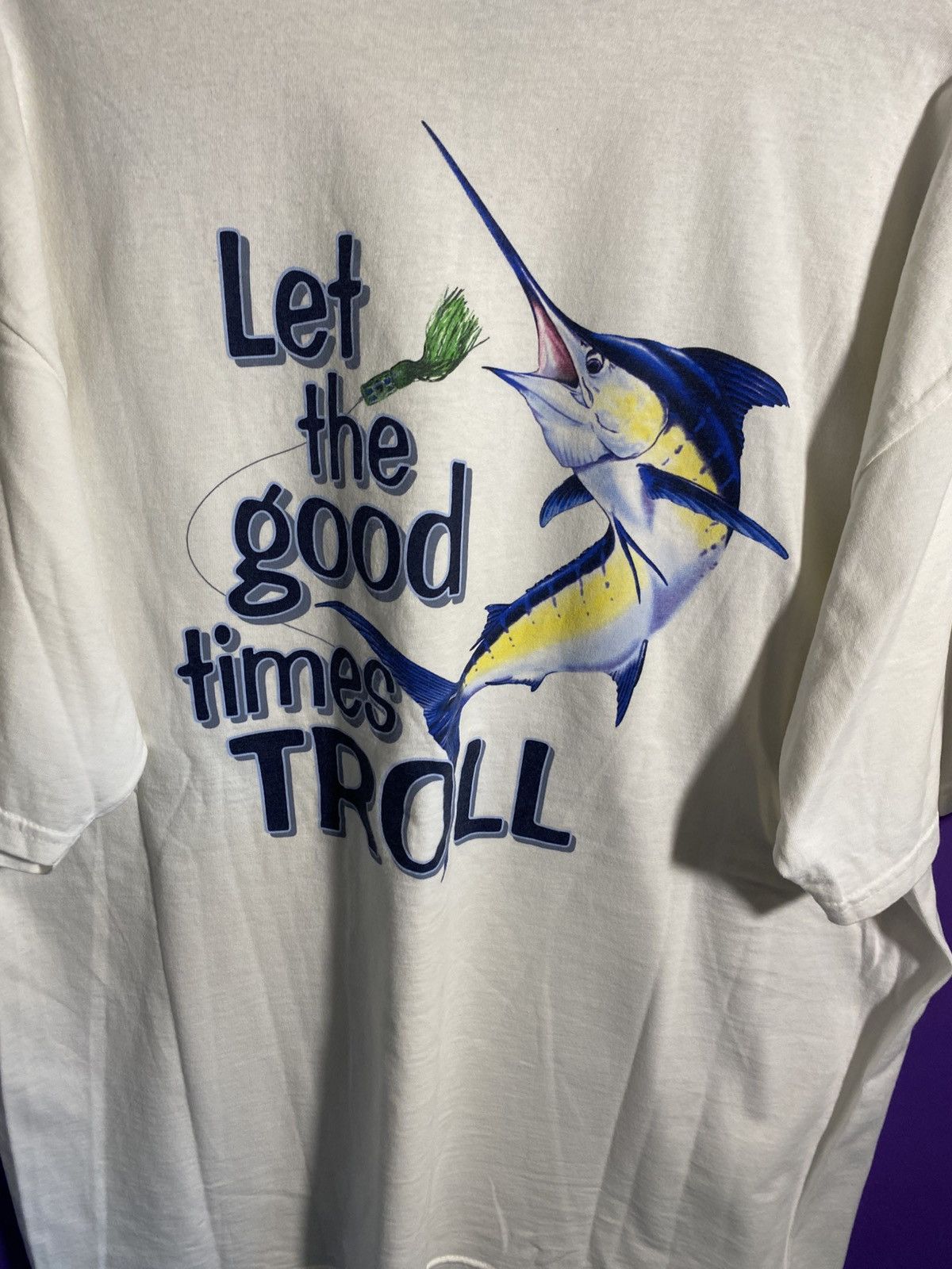 Columbia Vintage 90s Columbia sportswear marlin mullet tee Size US XXL / EU 58 / 5 - 3 Thumbnail