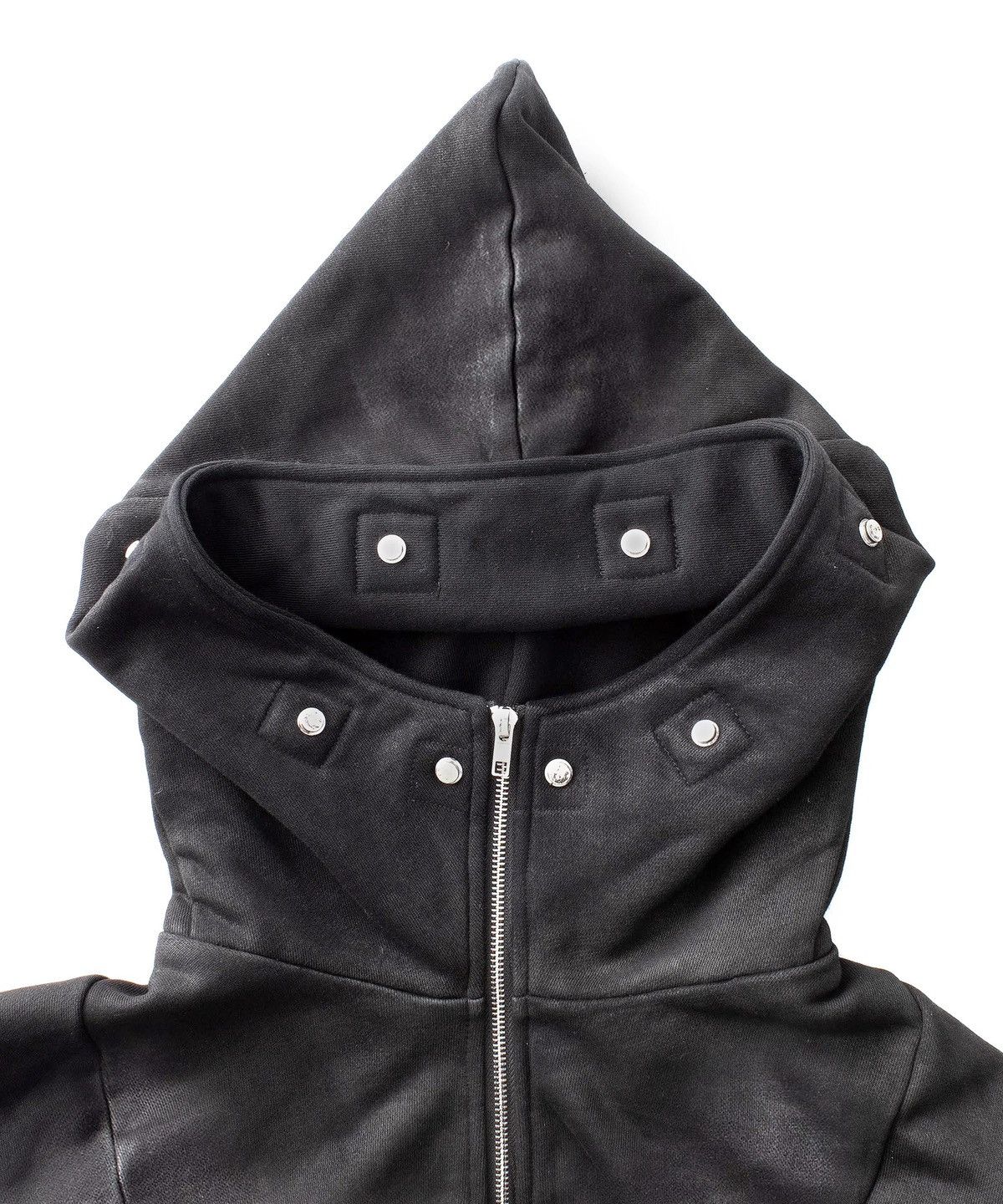 Ranger Cartel Ranger Cartel 1000YRS black waxed zip-up hoodie with fur Size US M / EU 48-50 / 2 - 2 Thumbnail