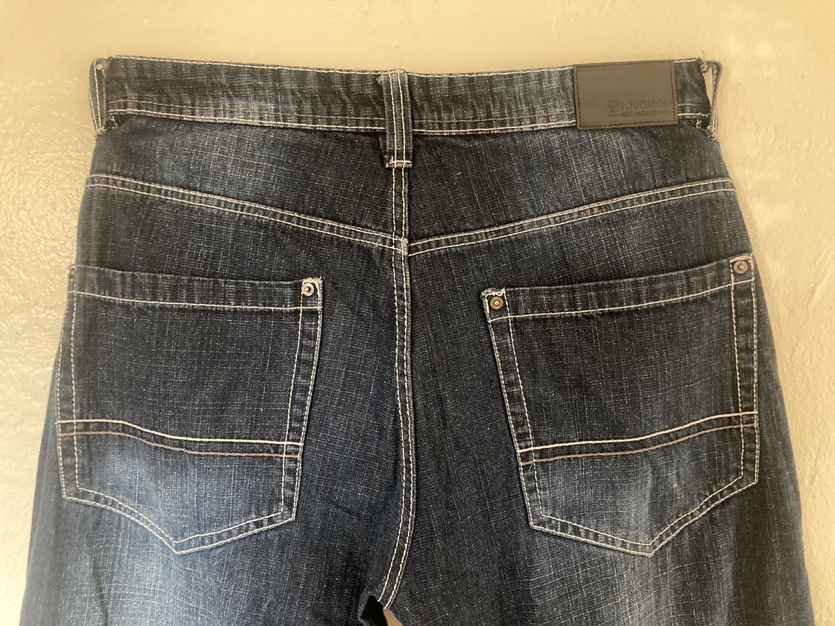 Southpole × Vintage Y2K southpole relaxed fit contrast stitch blue jeans Size US 34 / EU 50 - 2 Thumbnail