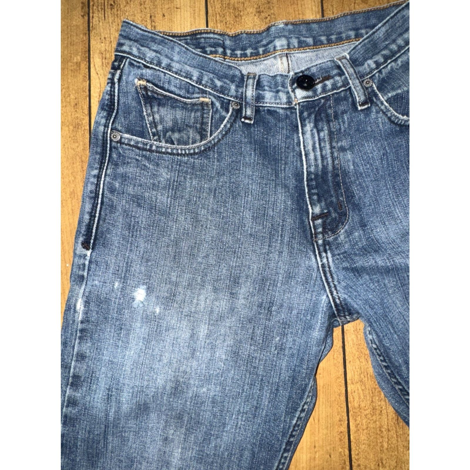 Volcom VINTAGE Volcom Jeans Men’s 28x30 Blue Denim Straight Fit - Skater Grunge 90s City Casual Mens Size US 28 / EU 44 - 6 Thumbnail