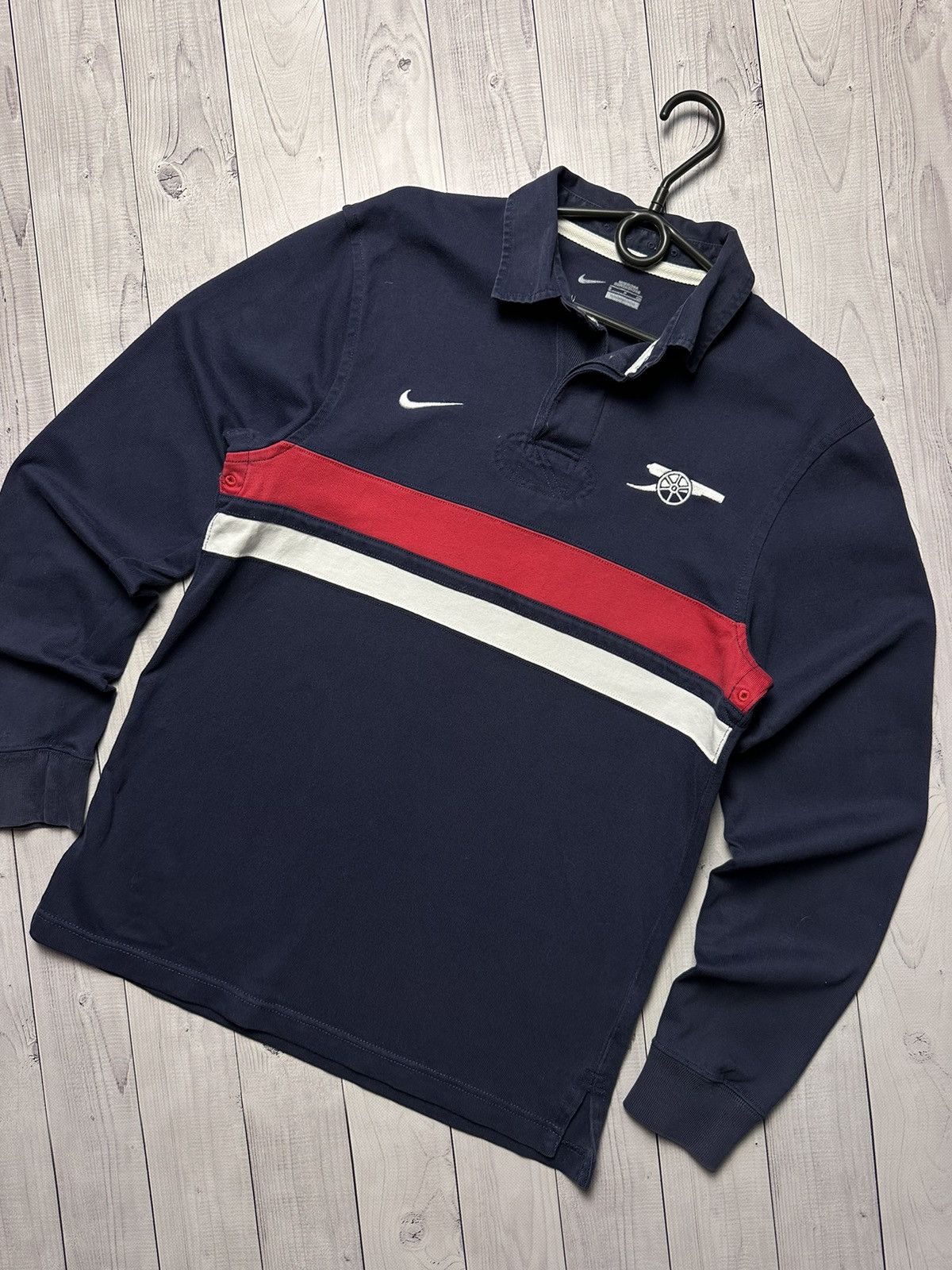Vintage Vintage Nike Arsenal soccer rugby jersey size S logo rare Size US S / EU 44-46 / 1 - 2 Thumbnail