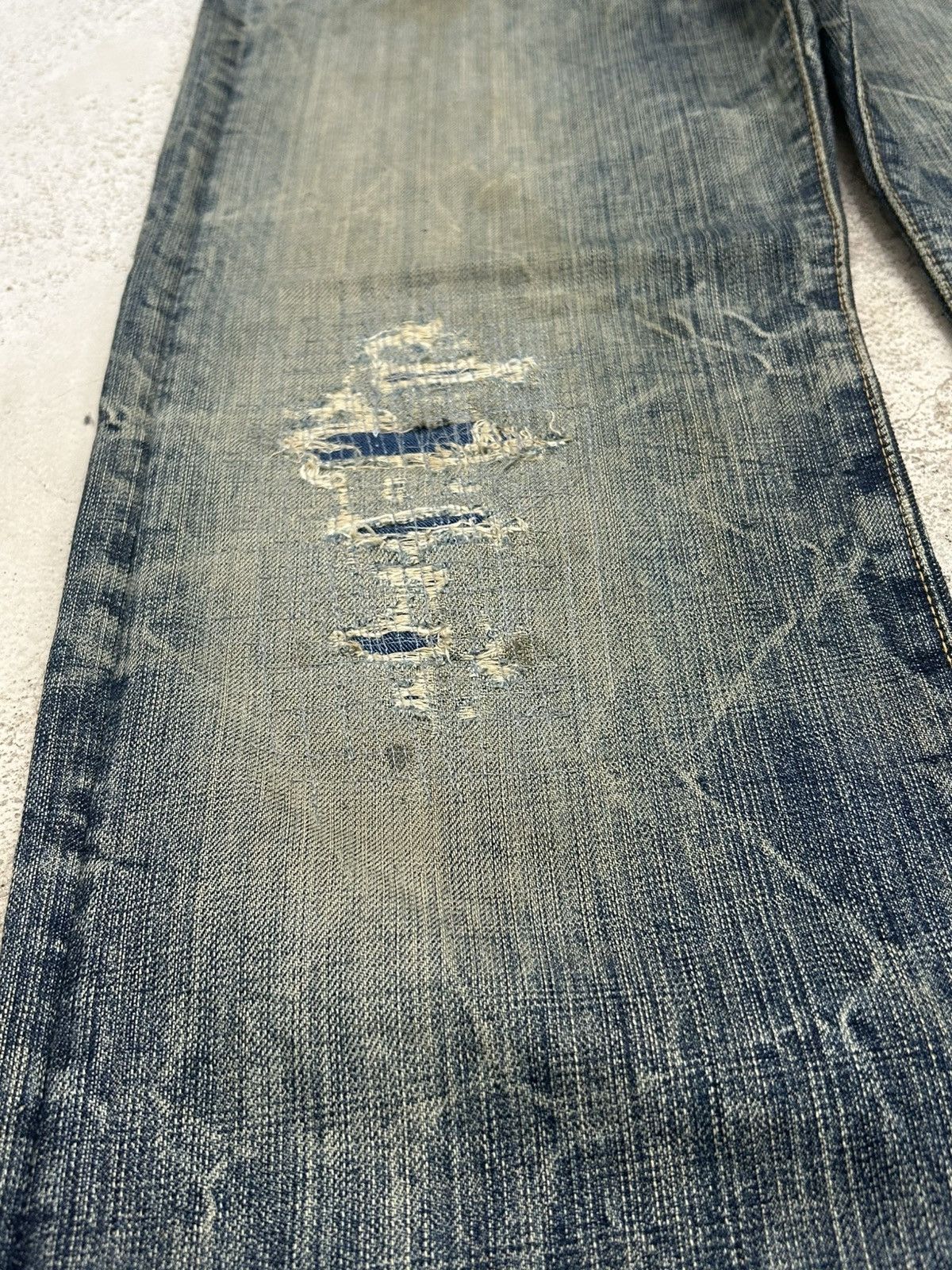 Eternal Eternal Distressed Mud Washed Jean Size US 31 - 5 Thumbnail