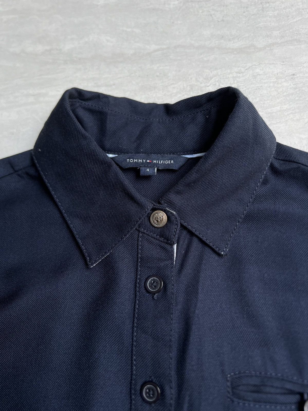 Tommy Hilfiger TOMMY HILFIGER Navy Shirt Size US XS / EU 42 / 0 - 5 Thumbnail