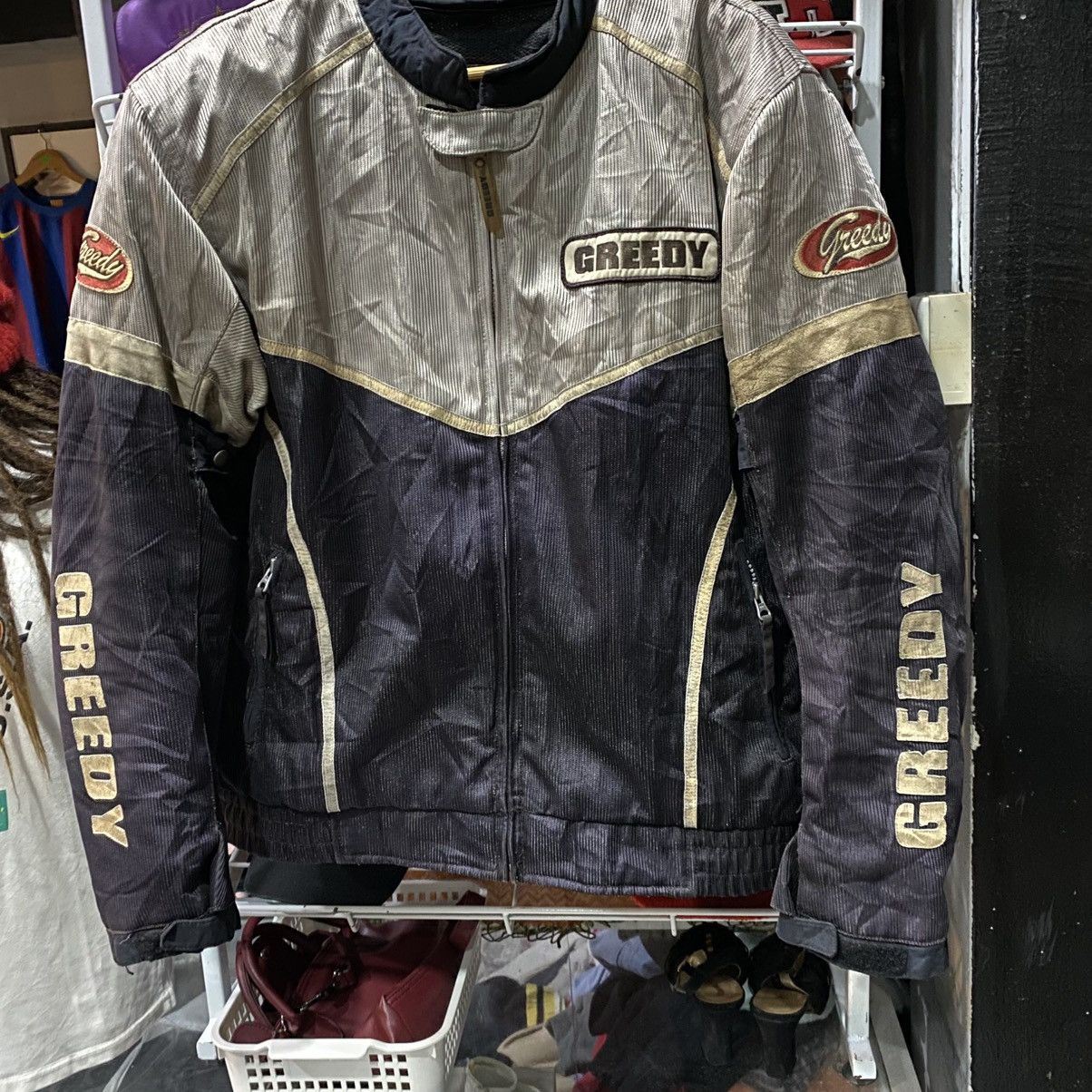 Greedy Genius 🔥Vintage Greedy Bike Jackets Size US L / EU 52-54 / 3 - 5 Thumbnail