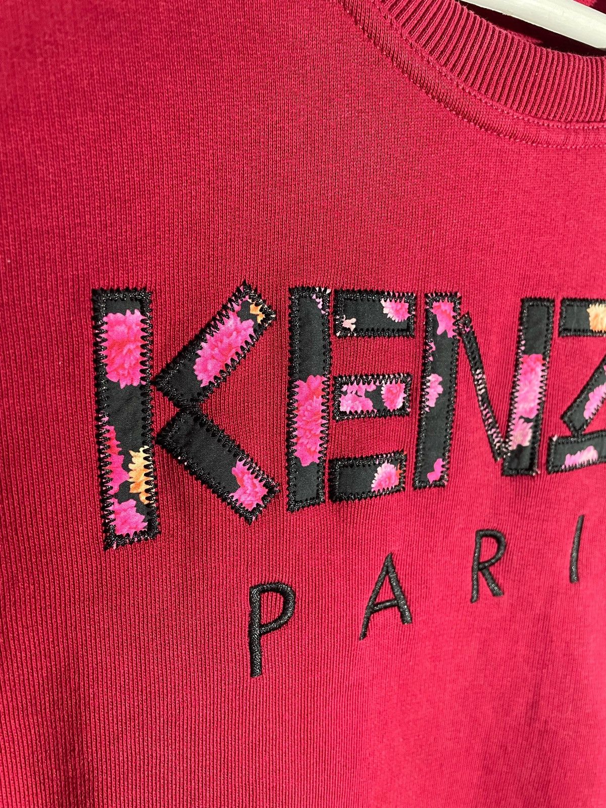 Kenzo Kenzo Paris Women Red Sweatshirt Big Logo Flower Print S Size S / US 4 / IT 40 - 6 Thumbnail